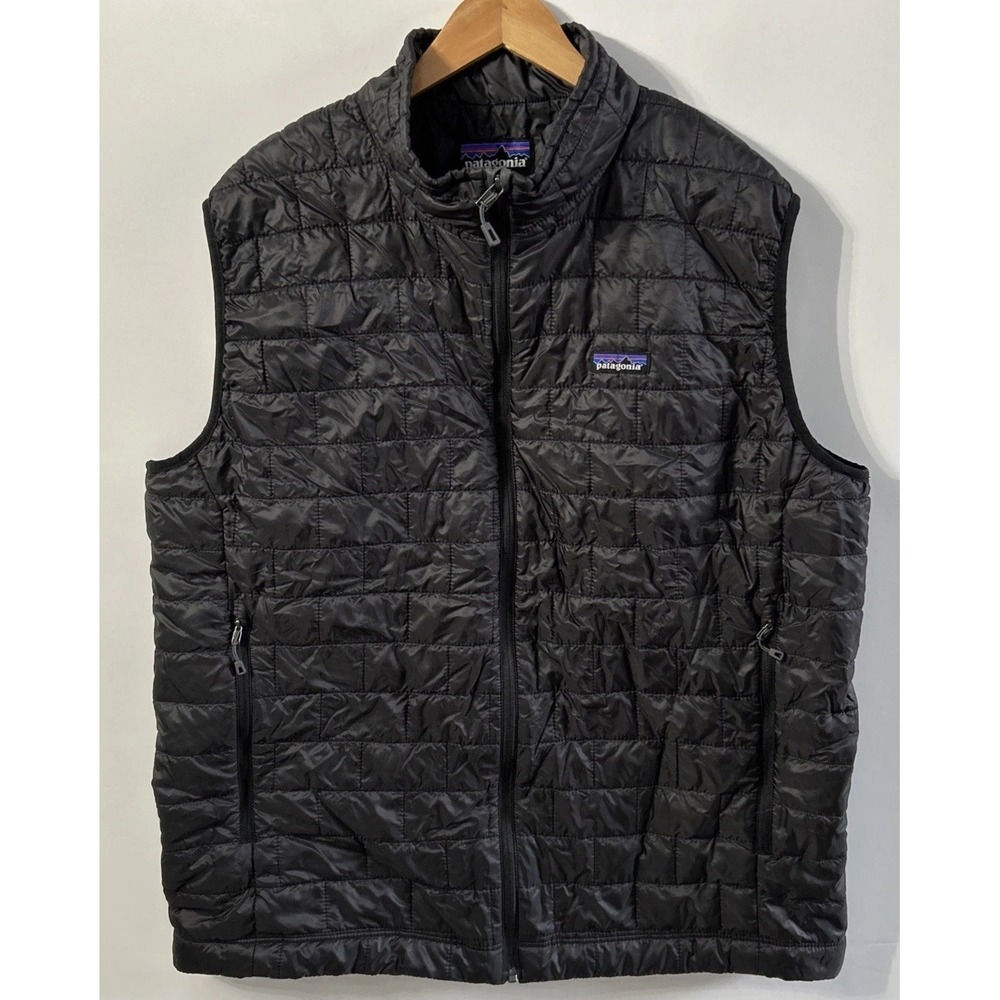 Mens Patagonia Nano Puff Quilted Vest Full Zip Sz XXL 84242 2XL